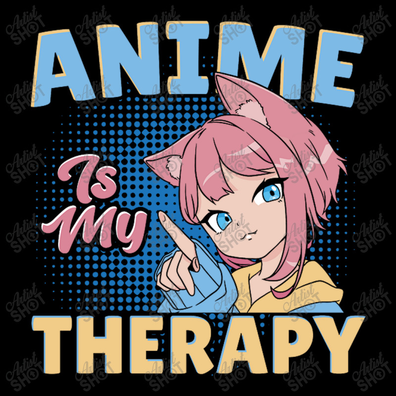 Anime Is My Therapy Mesh Back Trucker Hat by AndreaVMShop | Artistshot