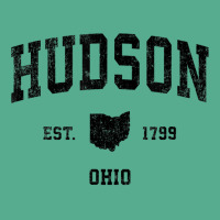 Hudson Ohio Oh Vintage Sports Design Black Print T Shirt Tie Dyed Bucket Hat | Artistshot