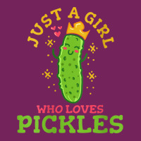 Womens Pickle Just A Girl Who Loves Pickles Vegan V Neck T Shirt Tie Dyed Bucket Hat | Artistshot