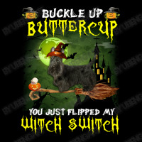 Scottish Terrier Buckle Up Buttercup You Just Flipped My Witch Switch V-neck Tee | Artistshot