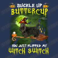 Scottish Terrier Buckle Up Buttercup You Just Flipped My Witch Switch Men Denim Jacket | Artistshot