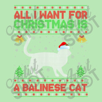 Funny Ugly All I Want For Christmas Is A Balinese Cat T Shirt Dyed Cap | Artistshot