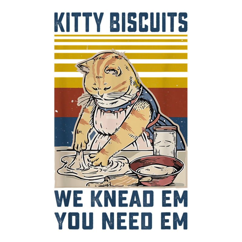 Kitty Biscuits We Knead Em You Need Em Cats Baking Pickleball Paddle By ...