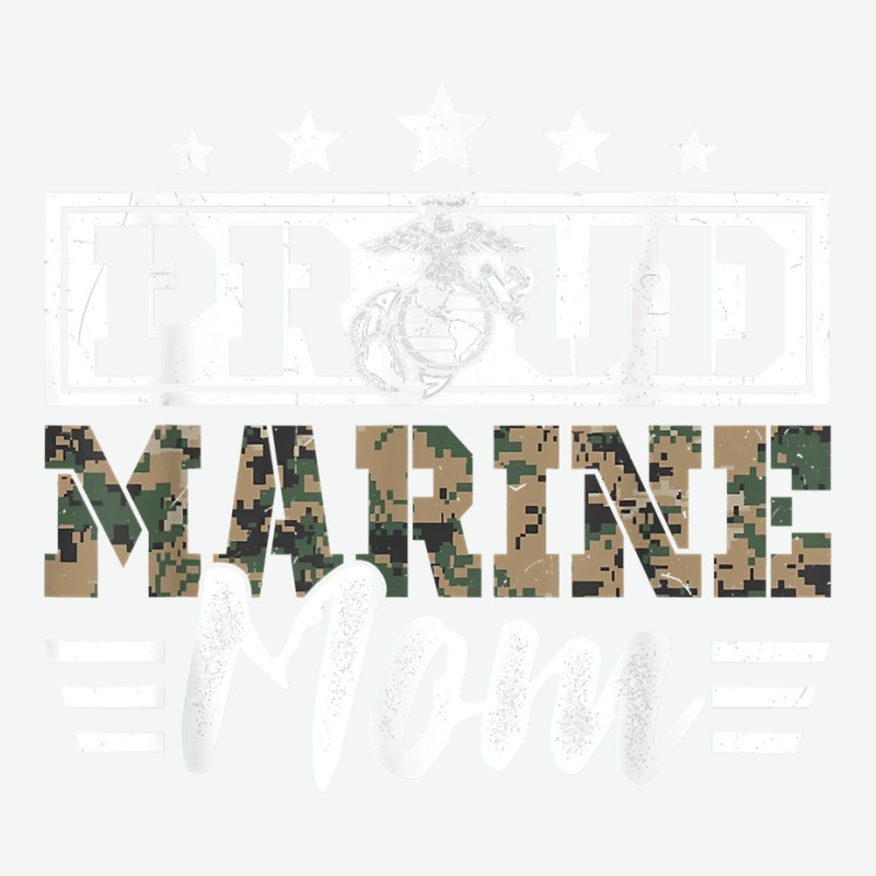 Proud Marine Military Veteran Mom Mama Mommy Mother's Day T Shirt Urban Heavy T-shirt by cm-arts | Artistshot