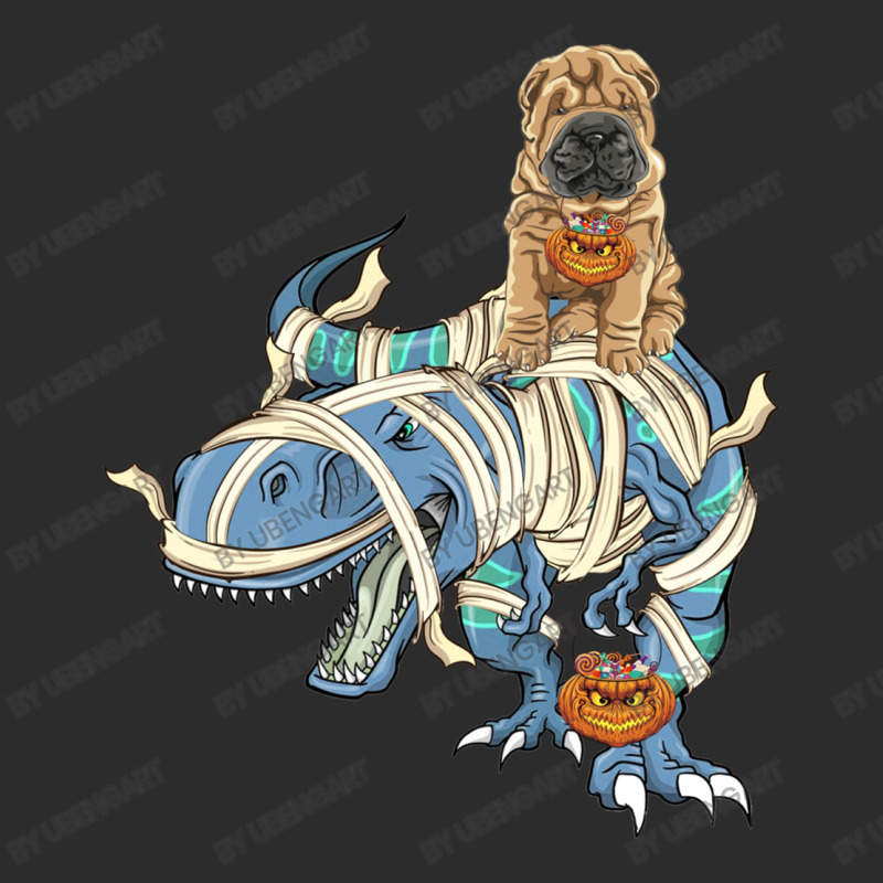 Shar Pei Riding Dinosaur Halloween Dog Exclusive T-shirt | Artistshot