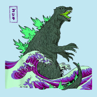 Teamgodzilla The Great Monster Off Kanagawa Green Wave T Shirt Urban Heavy T-shirt | Artistshot