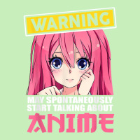 Warning May Spontaneously Start Talking About Anime Girls T Shirt Urban Heavy T-shirt | Artistshot