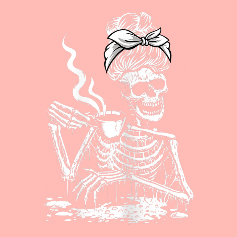 Womens Coffee Drinking Skeleton Lazy Diy Halloween Costume Women Urban Heavy T-shirt | Artistshot