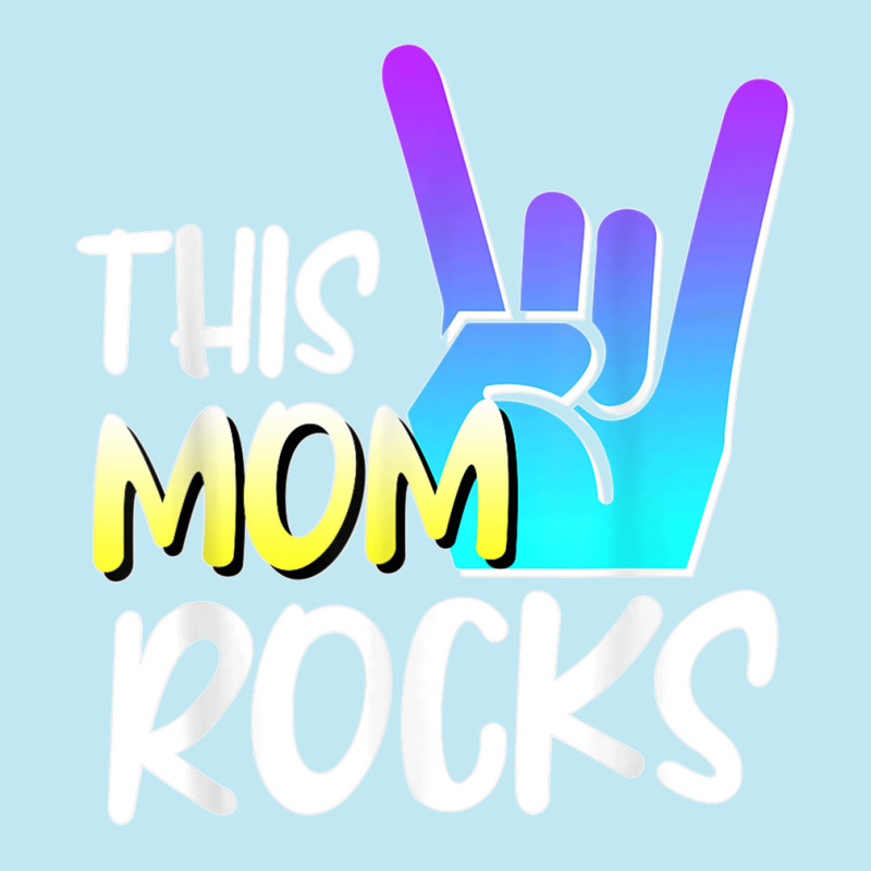 This Mom Rocks Mom Mother Day Rock Music Show Of Hands Urban Heavy T-shirt by MICHAELFRANCISSMITH | Artistshot