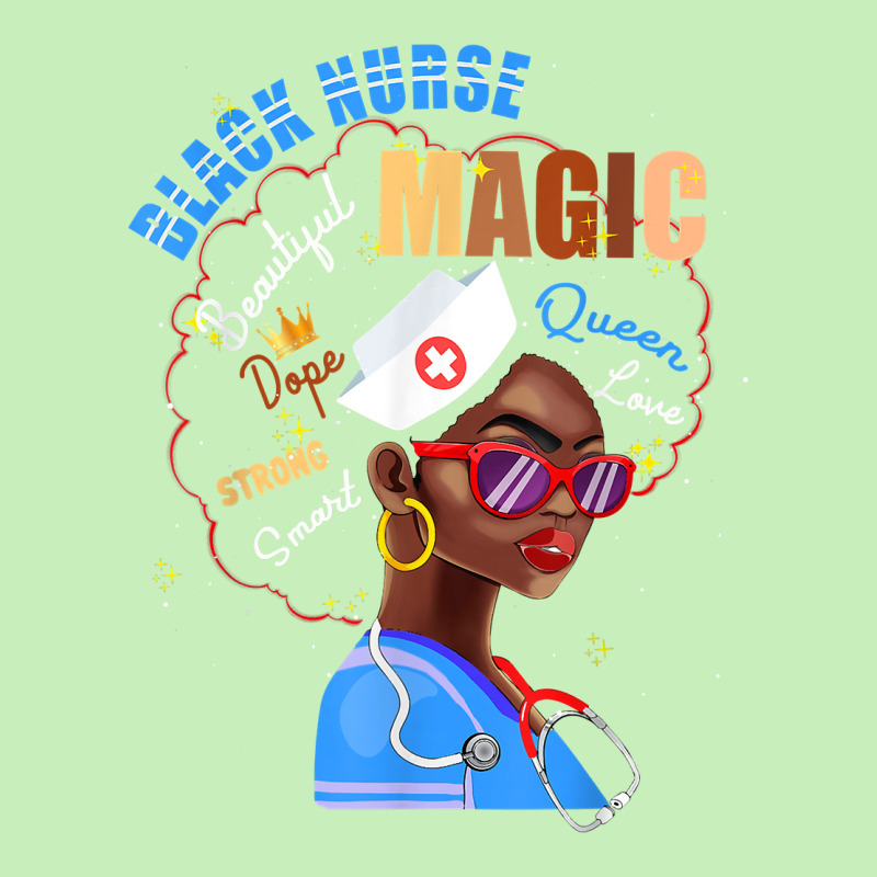 Womens Magic Black Nurse Melanin Black Pride Nurses Day Urban Heavy T-shirt | Artistshot