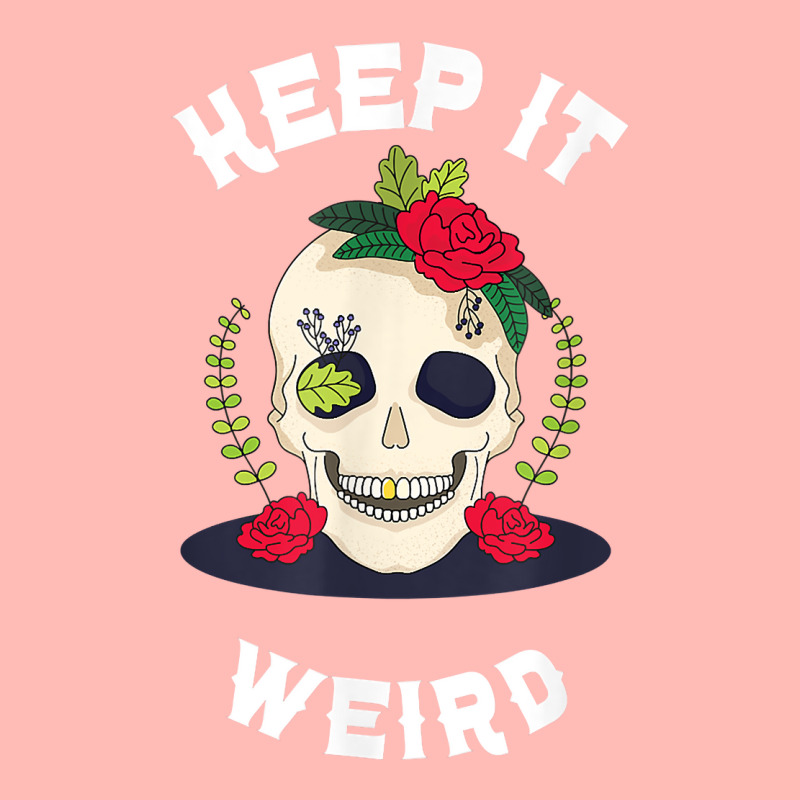 Keep It Weird – Halloween Creepy Skull Spooky Calavera T Shirt Urban Heavy T-shirt by cm-arts | Artistshot