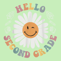 Hello Second 2nd Grade Smile Teacher Flower Groovy Urban Pullover Hoodie | Artistshot