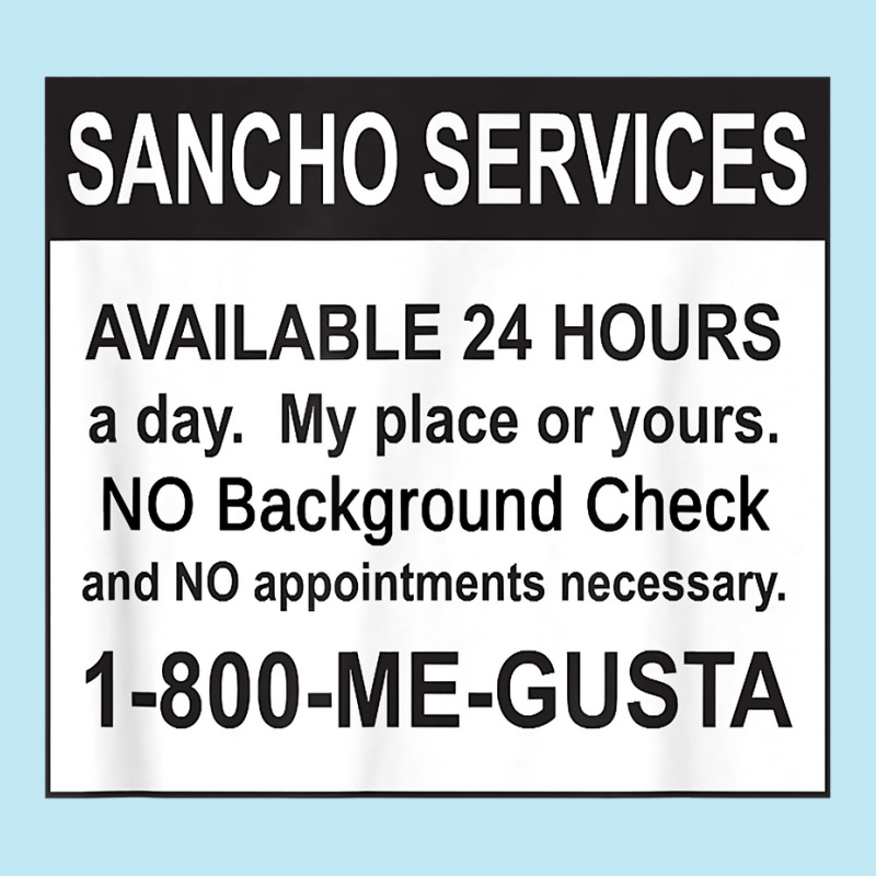 Mens Funny Sancho Services News Ad Mexican Humor For Sanchos T Shirt Urban Pullover Hoodie | Artistshot