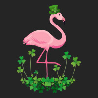 Flamingo Saint Patricks Day Gift Irish Clover Flamingo Lover Leatherette Tumbler | Artistshot