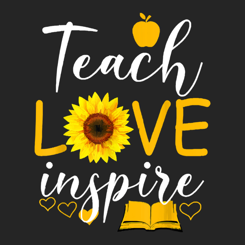 Teacher T  Shirt Teach Love And Inspire Shirt   Teacher Sunflower T  S Leatherette Tumbler | Artistshot