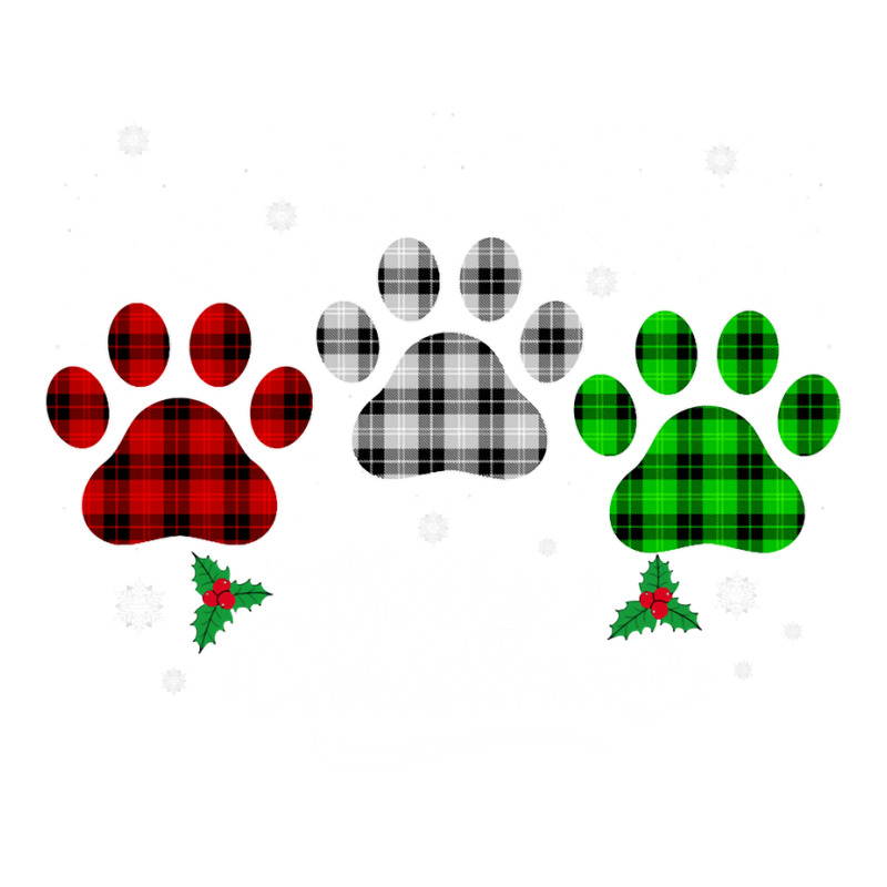 Merry Christmas Buffalo Plaid Shirt Red White Green Dog Paws Long Slee Bomber Jacket | Artistshot