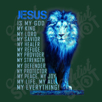 Jesus Is My God King My Lord My Savior Blue Lion Christian Graphic Visor Hat | Artistshot