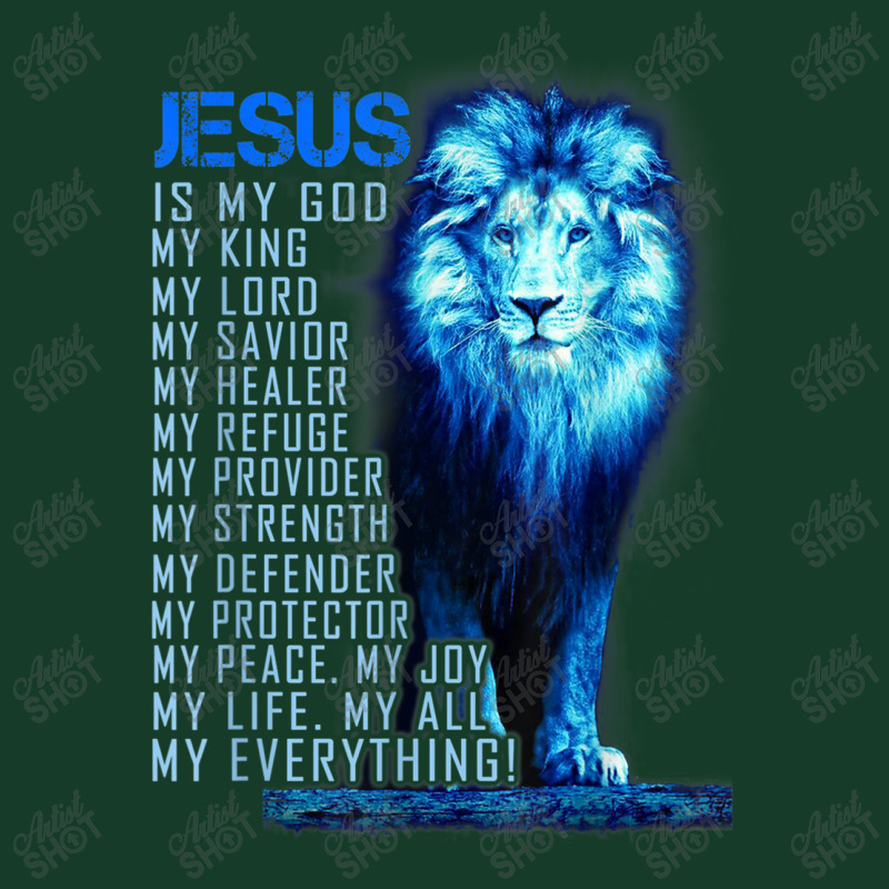 Jesus Is My God King My Lord My Savior Blue Lion Christian Graphic Visor hat by Aria-Proctor | Artistshot