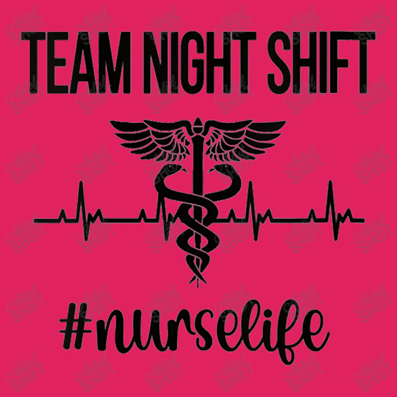 Womens Team Night Shift Caduceus Nursing Night Shift Nurse Week Pom Pom Beanie | Artistshot