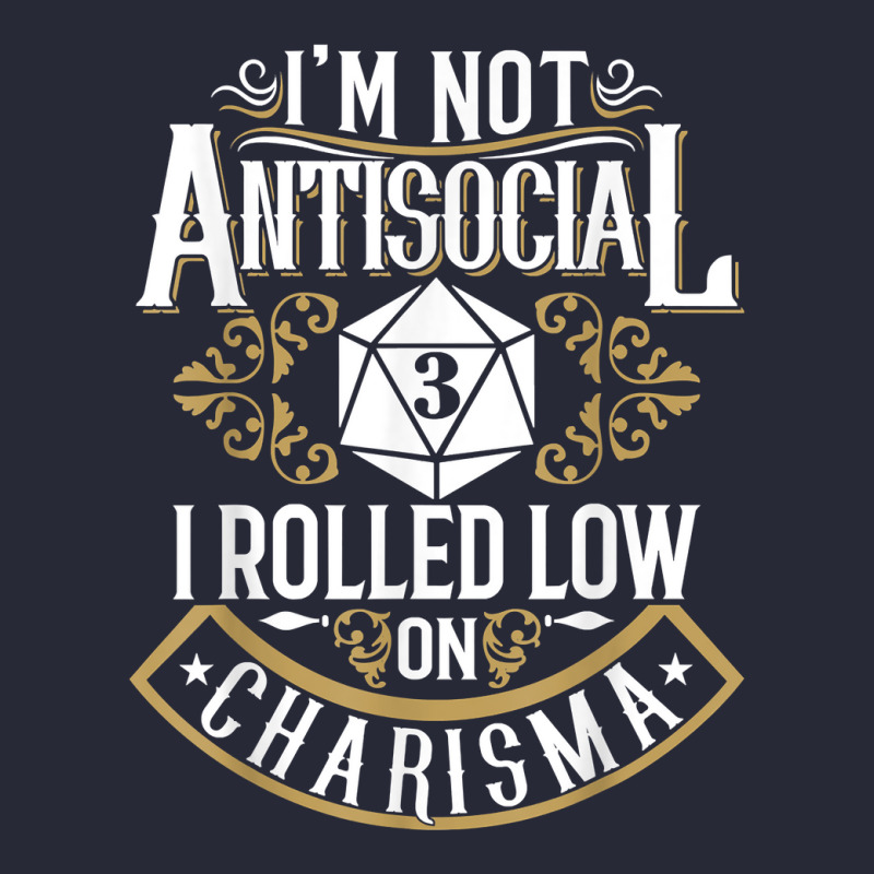 Not Antisocial, Rolled Low Charisma Funny Rpg Loves Dragons T Shirt Pom Pom Beanie by sav.anzoey | Artistshot