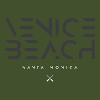 Venice Beach Santa Monica California Ca Tonal Type Sweatshirt Sun Shade Cap | Artistshot