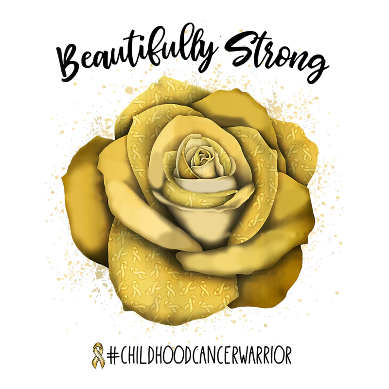 Beautifully Strong Childhood Cancer Warrior Rose T Shirt Mesh Back Trucker Hat | Artistshot