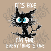 It's Fine I'm Fine Everything Is Fine Funny Black Cat Mesh Back Trucker Hat | Artistshot