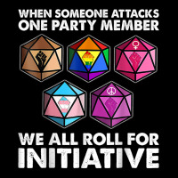 When Someone Attacks One Party Member We Roll For Initiative T Shirt Mesh Back Trucker Hat | Artistshot