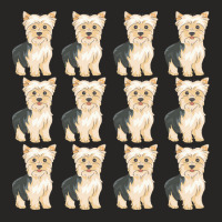 Cute Yorkie Pattern T  Shirt Yorkshire Terrier Cute Pattern T  Shirt Ladies Fitted T-shirt | Artistshot