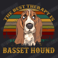 The Best Therapy Is Bassett Hound Dog Youth Tee | Artistshot