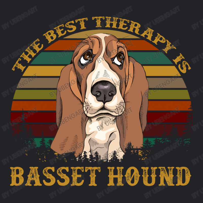 The Best Therapy Is Bassett Hound Dog Youth Tee by UbengArt | Artistshot