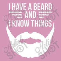 I Have A Beard And I Know Things Manly Beard Tie Dyed Bucket Hat | Artistshot