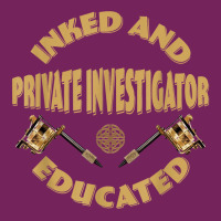 Inked And Educated Private Investigator T Shirt Tie Dyed Bucket Hat | Artistshot