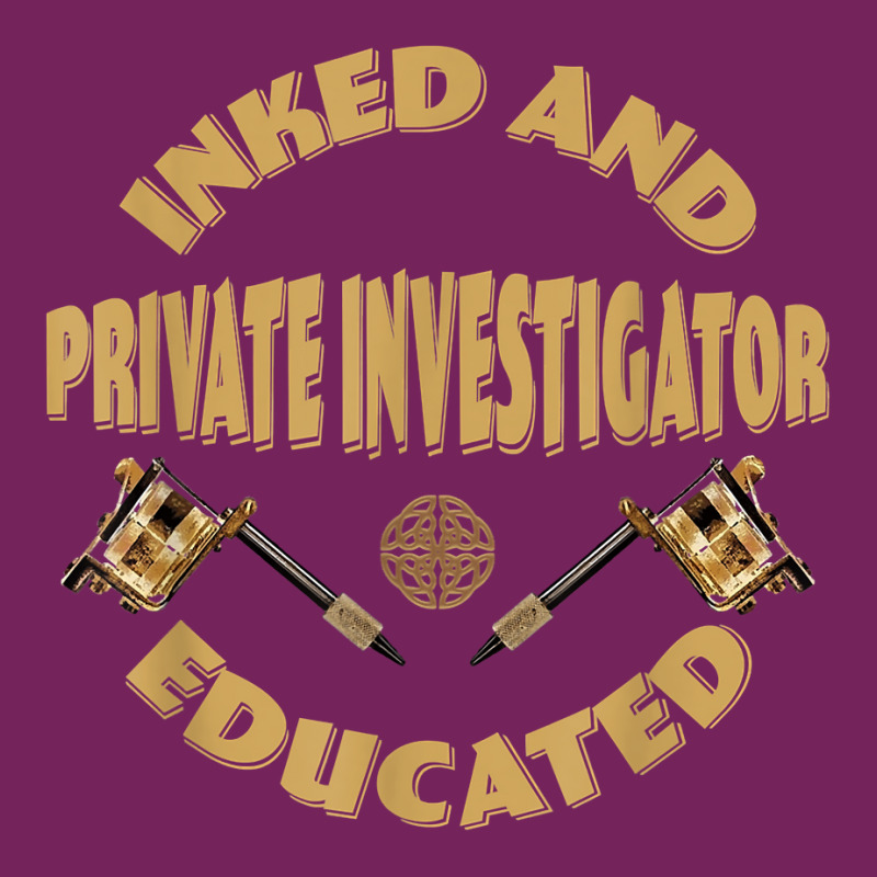 Inked And Educated Private Investigator T Shirt Tie Dyed Bucket Hat by MoczoTenleigh | Artistshot