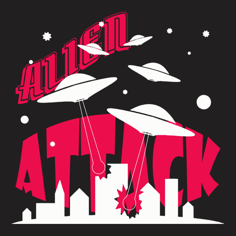 Alien Attack Invasion T-Shirt by DTFDOT | Artistshot