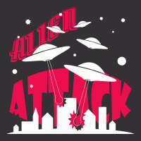 Alien Attack Invasion Vintage Hoodie And Short Set | Artistshot