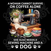 A Woman Cannot Survive On Coffee Alone Cropped Sweater | Artistshot