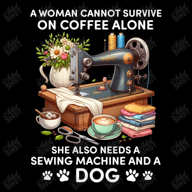 A Woman Cannot Survive On Coffee Alone Cropped Sweater by NQArtist | Artistshot