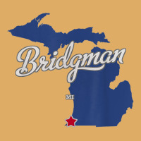 Bridgman Michigan Mi Map Urban Heavy T-shirt | Artistshot