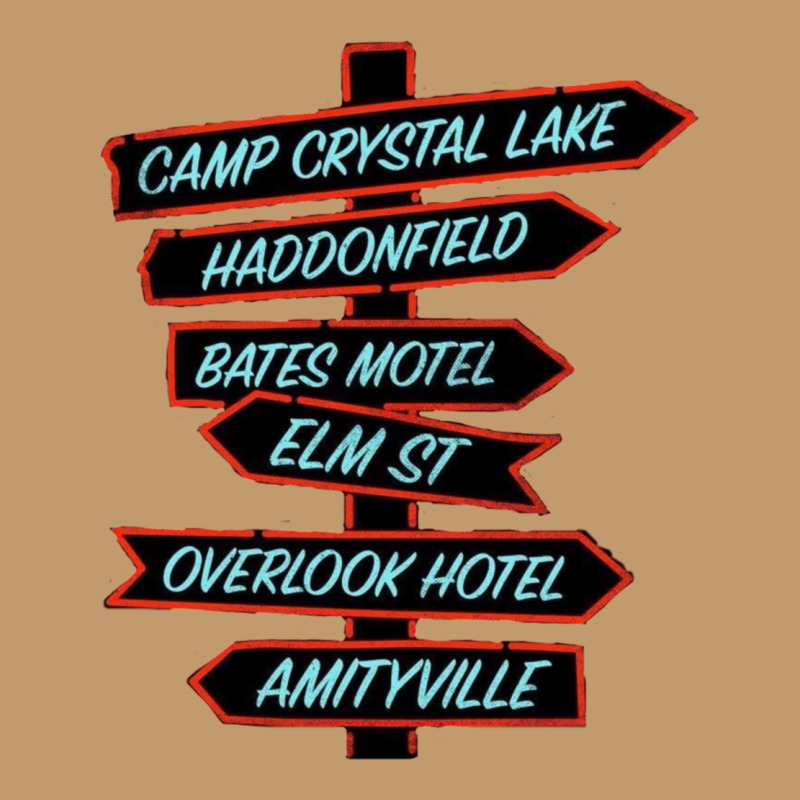 Horror Movie Location Signs Urban Heavy T-shirt by KEITHSHAPIRO | Artistshot