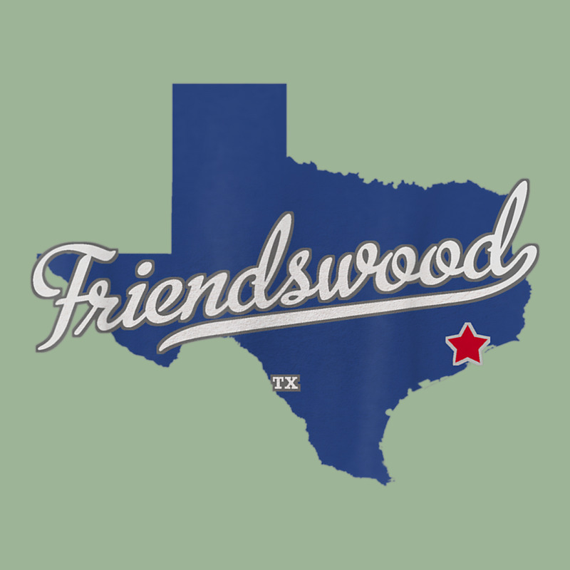 Friendswood Texas Tx Map Urban Heavy T-shirt | Artistshot