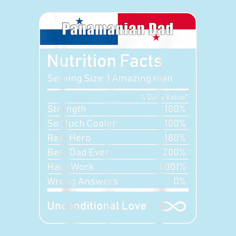 Panamanian Dad Nutrition Facts T Shirt Urban Heavy T-shirt by cm-arts | Artistshot