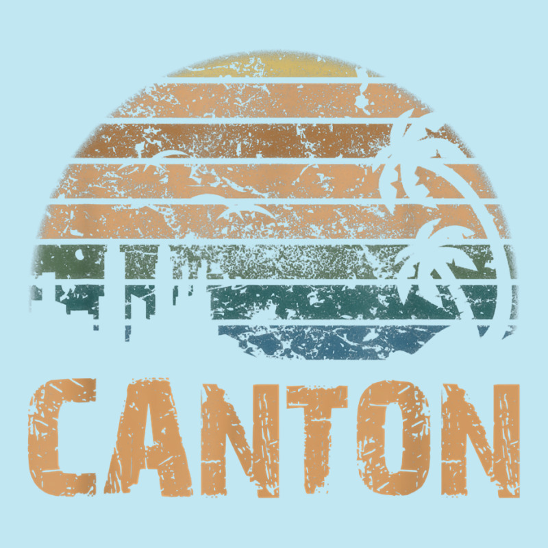 Canton Vintage Sunset Distressed Funny T Shirt Urban Heavy T-shirt | Artistshot