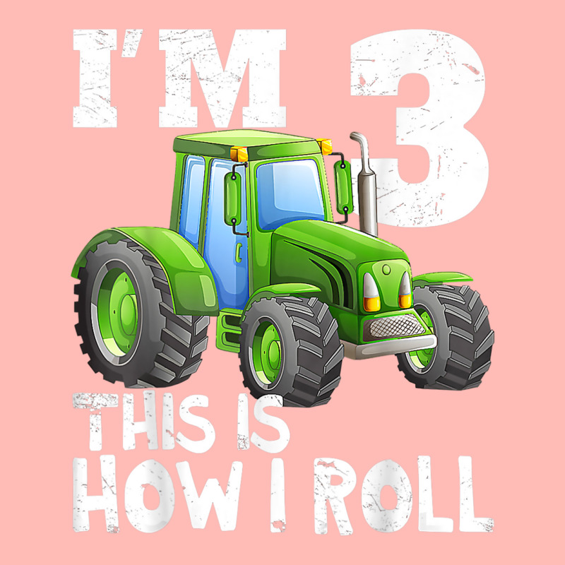 Green Farm Tractor 3rd Birthday Party Gifts 3 Year Old Urban Heavy T-shirt | Artistshot