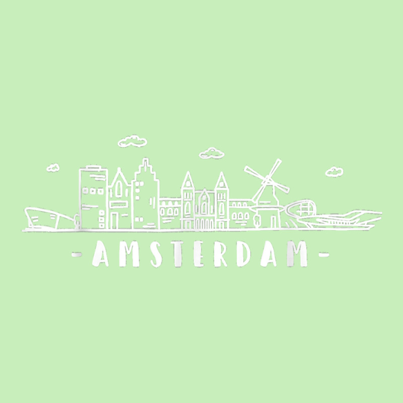 Amsterdam Skyline Vintage Netherlands Holland Dutch Souvenir T Shirt Urban Heavy T-shirt by cm-arts | Artistshot