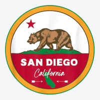 I Love San Diego California Ca Flag And Bear Badge Urban Pullover Hoodie | Artistshot