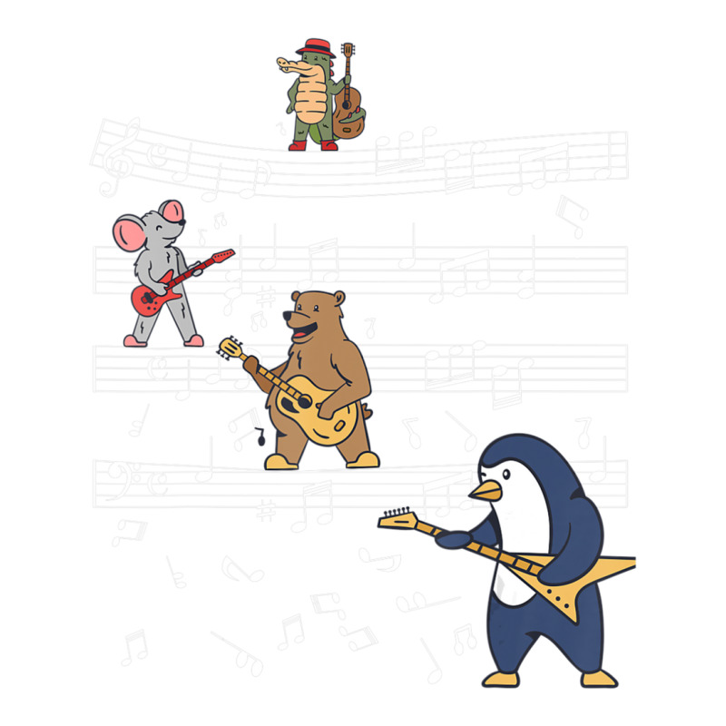 Music Sheet Musicians Animals For Children Bomber Jacket | Artistshot