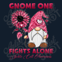 Gnome One Fight Alone Burgundy Ribbon Sickle Cell Awareness Beanie | Artistshot