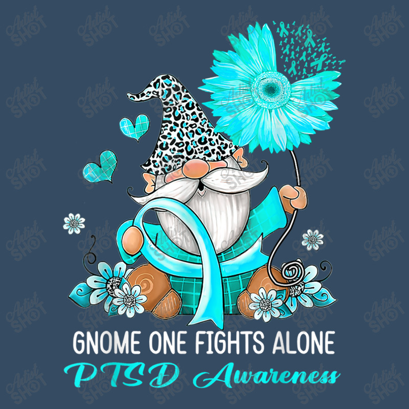 Gnome One Fights Alone Ribbon Ptsd Awareness Beanie by NathanielDesign | Artistshot