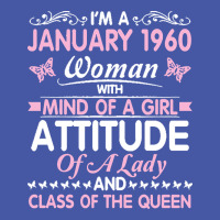 Birthday 61 Years Born In January 1960 T  Shirt I'm A January Woman 19 Pom Pom Beanie | Artistshot